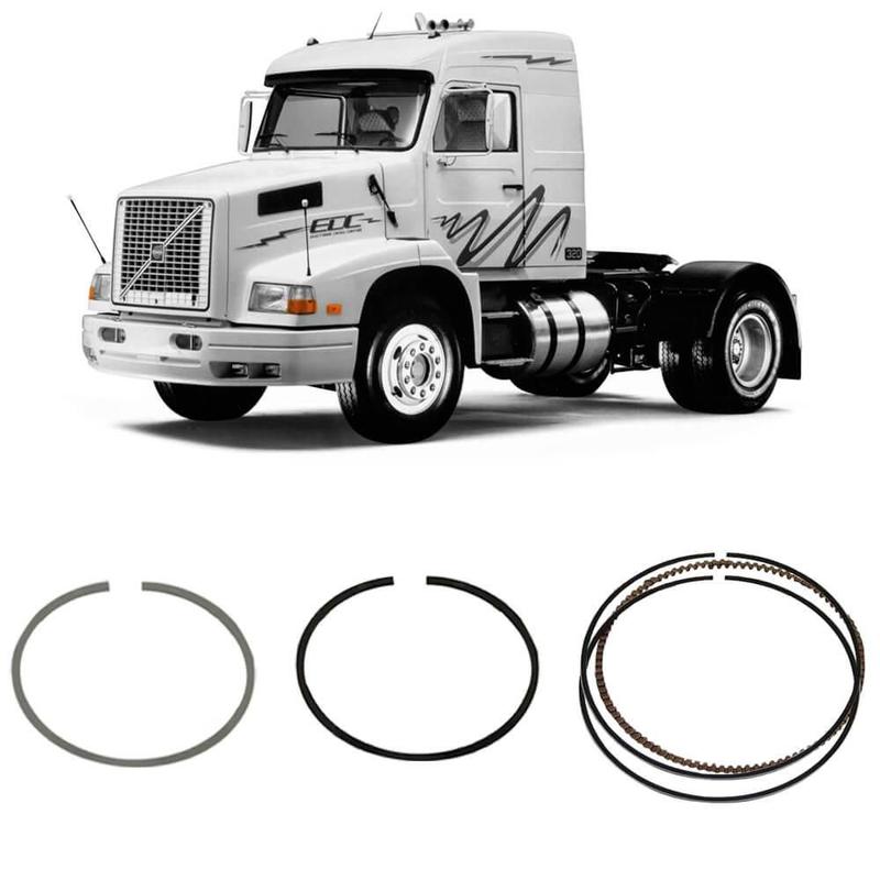 ゴールデン カルサイトー2307 Jogo Anel Segmento STD Volvo NL12 360 NL12 410 95 a 99 Metal Leve